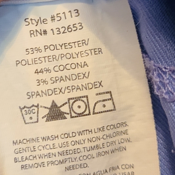 Spread Good Cheer Woman's Scrub Drawstring Pants, Size: Medium Color: Bl… - Picture 6 of 16